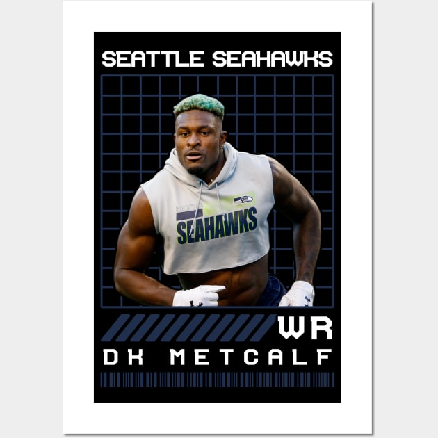 DK METCALF - WR - SEATTLE SEAHAWKS Wall Art by Mudahan Muncul 2022